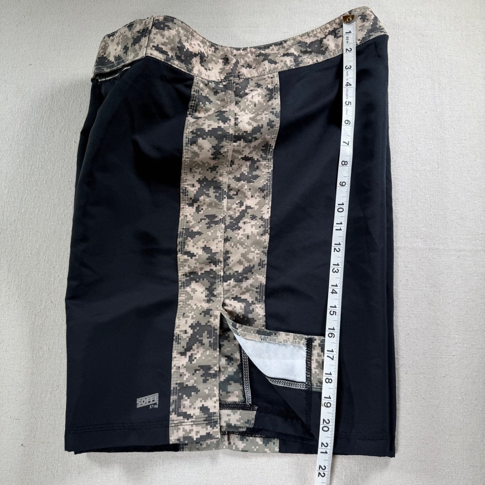 Soffe XT46 Mens Medium Training Shorts Black Digital Camo MMA Gym Combat - Picture 15 of 16